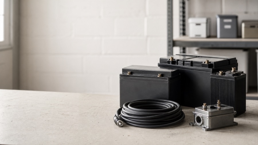 Batteries and electrical goods